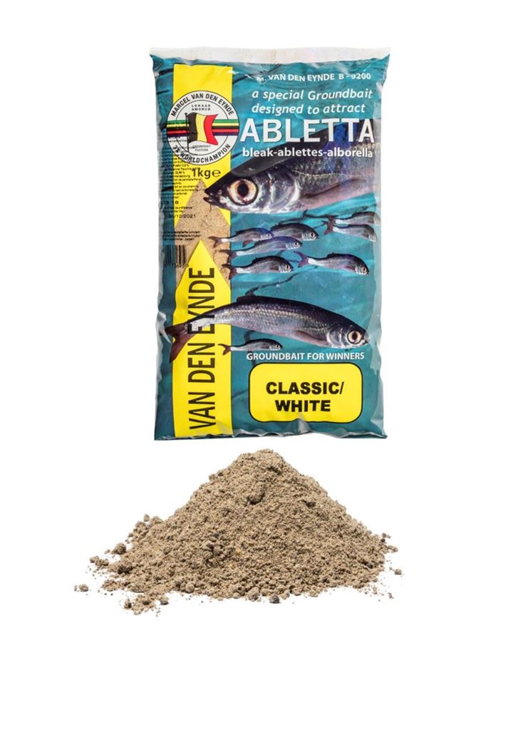 VDE Abletta Classic White 1 kg (Dostupna I Zuta I Crvena) - Pecanje kedera i dalje je veoma popularno u srednjoj, južnoj i istočnoj Evropi. ABLETTA je mamac koji je posebno usmjeren na privlačenje ovih riba. Ova mješavina ima ultra-finu strukturu koja će omogućiti sadašnjoj ribi da dobije okus ove mamce bez pretjeranog hranjenja. ABLETTA će formirati masivni "oblak" u vodi koji će dugo "visiti" u gornjim slojevima. Različiti uslovi ribolova zahtijevaju različite boje za ovu primamu.  specifikacije:  Sitna riba – obična ukljeva ili plotica. Mediteranski ribolovni tereni. Veoma fina mješavina. Oblačni efekat. Vezivni mamac. Moguće kombinacije: Turbo, Geroosterde kemp, Wolkleem, Voorn, Champion, Superroach, Boga, Special, Expo, Venkel 200gram, Supercup, koriander 200gram, Rotaugen 200grama. Cijena: 7.50 BAM
