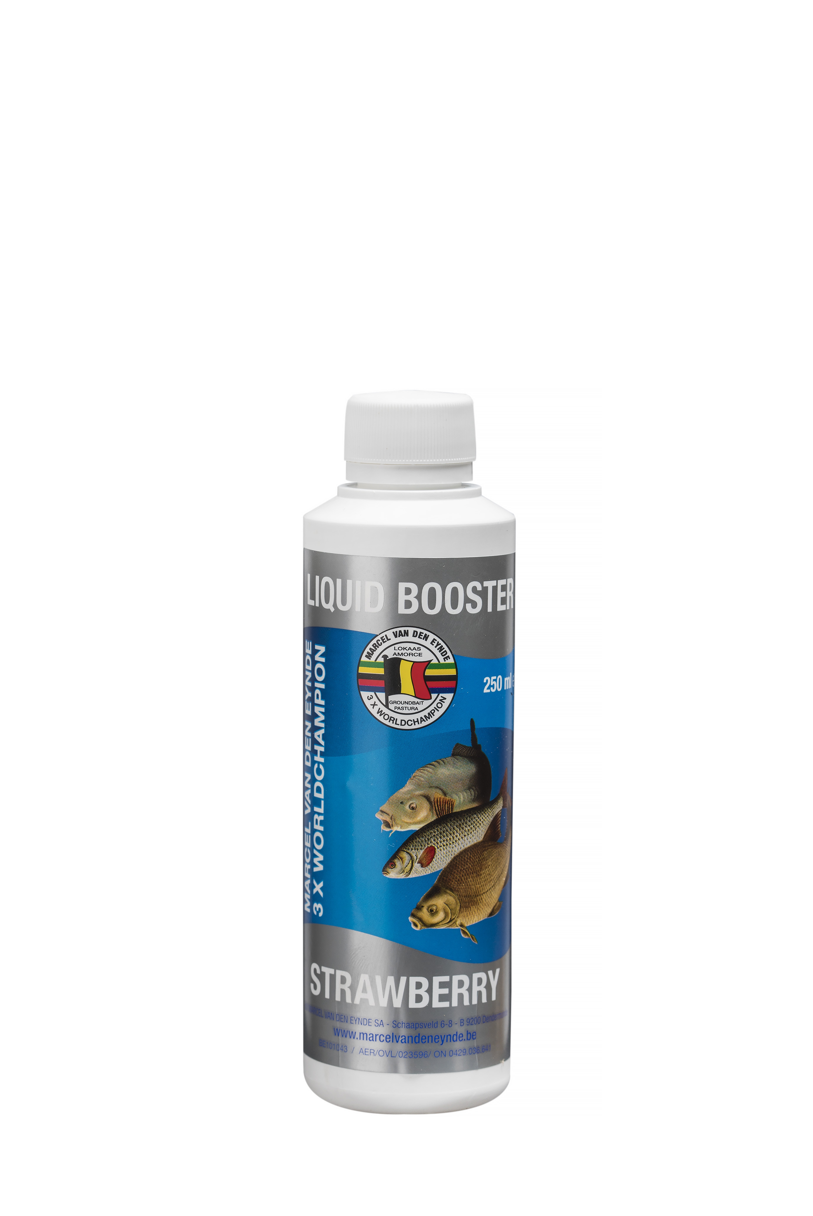 VDE Liquid Booster Strawberry 250 ml. (Jagoda) -  Ime tečnog pojačivača govori sve, poboljšaće ukus i miris vašeg mamca. Koristili smo različite sastojke kako bismo napravili ukusan proizvod koji se može koristiti u mamcima, peletima i česticama. Tečni pojačivači su mnogo intenzivniji od našeg asortimana tekućih aroma, zato preporučujemo upotrebu 125 ml za 4 kg mamaca. 12.50 BAM