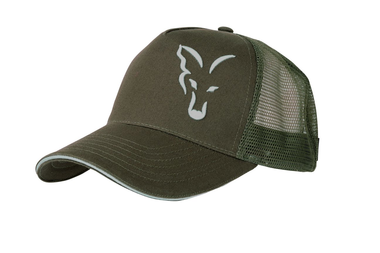 Fox green silver trucker cap - 50% pamuk, 50% poliester. Srebrni vezeni logo od FOX-a. Jedna veličina odgovara svima. Cijena: 30 BAM