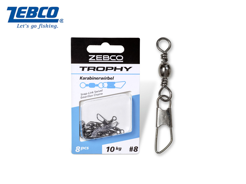 Zebco Trophy Safety Swivel - Zebco viable sa sigurnosnom kopčom veličina: 12, 14 i 16. 10 kom po paketu. Cijena: 4 BAM
