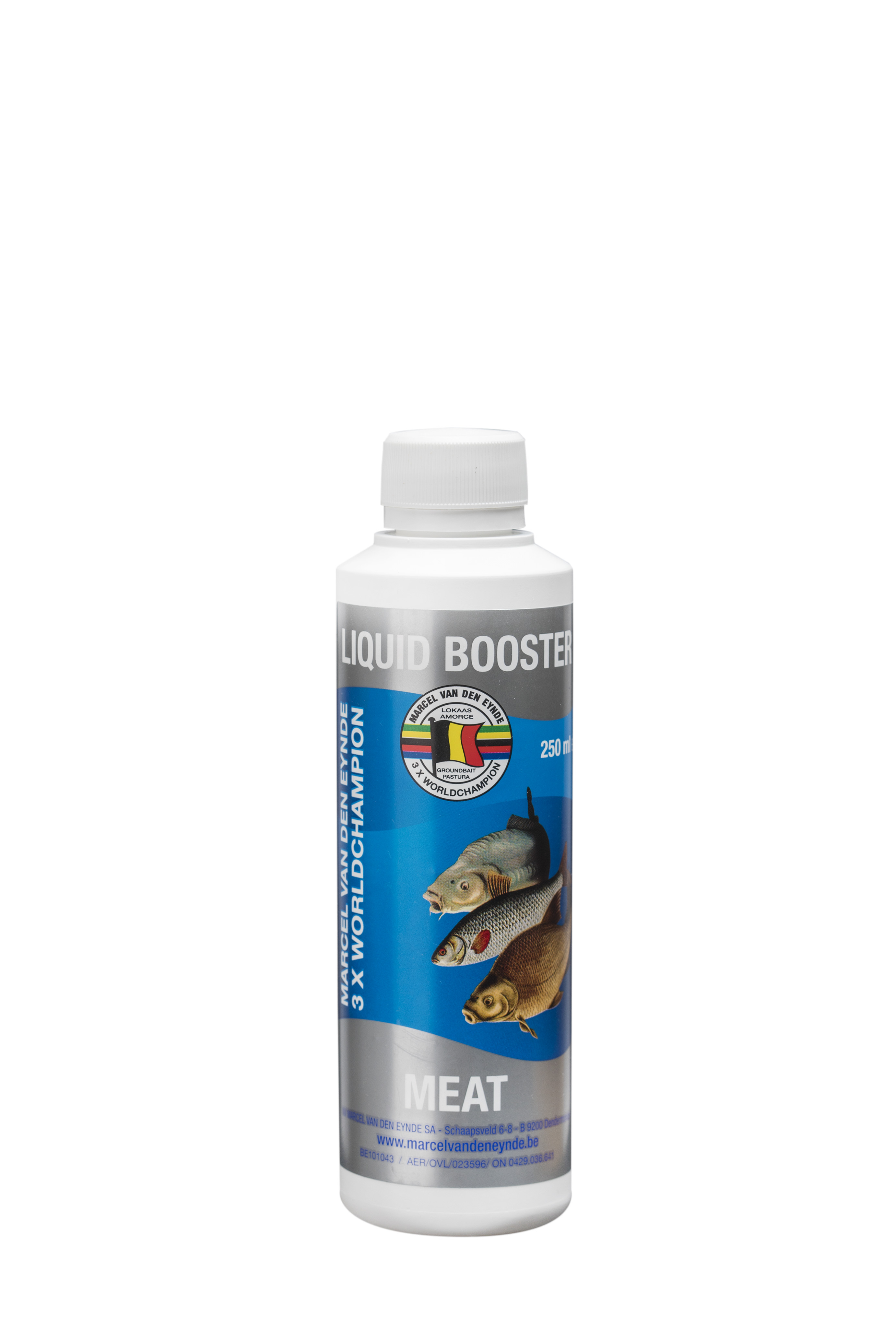 VDE Liquid Booster Meat 250 ml (Meso) -  Ime tečnog pojačivača govori sve, poboljšaće ukus i miris vašeg mamca. Koristili smo različite sastojke kako bismo napravili ukusan proizvod koji se može koristiti u mamcima, peletima i česticama. Tečni pojačivači su mnogo intenzivniji od našeg asortimana tekućih aroma, zato preporučujemo upotrebu 125 ml za 4 kg mamaca.  Cijena: 12.50 BAM