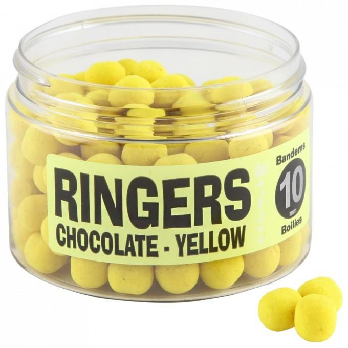 Ringers Chocolate Yellow 10 mm - (Dostupan i narandzasti, pink, kao i sve verzije slim waftera od 10 mm) Sta reći za ovaj jedinstveni wafter, koji je osvojio svijet feederaša? Napravljen od prvorangiranog i drugorangiranog feeder majstora na svijetu, Steve i Phill Ringera. U zadnjih 5 godina wafter br. 1 u svijetu. Dolaze u raznim veličinama, od 4, 6 8 i 10 mm, kao i u raznim oblicima i bojama. Zadnje verzije su slim verzije, poznate i kao Pillow (Jastuk) a koje fenomenalno leže na tanjirićima method hranilica. Cijena: 15 BAM